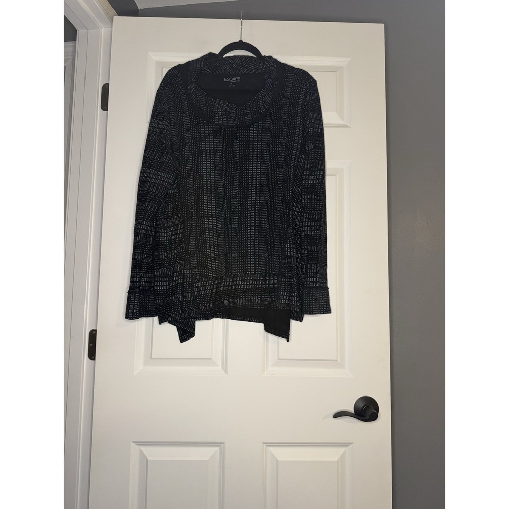 Escape By Habitat Cowl Drape Neck Long Sleeve Top Large